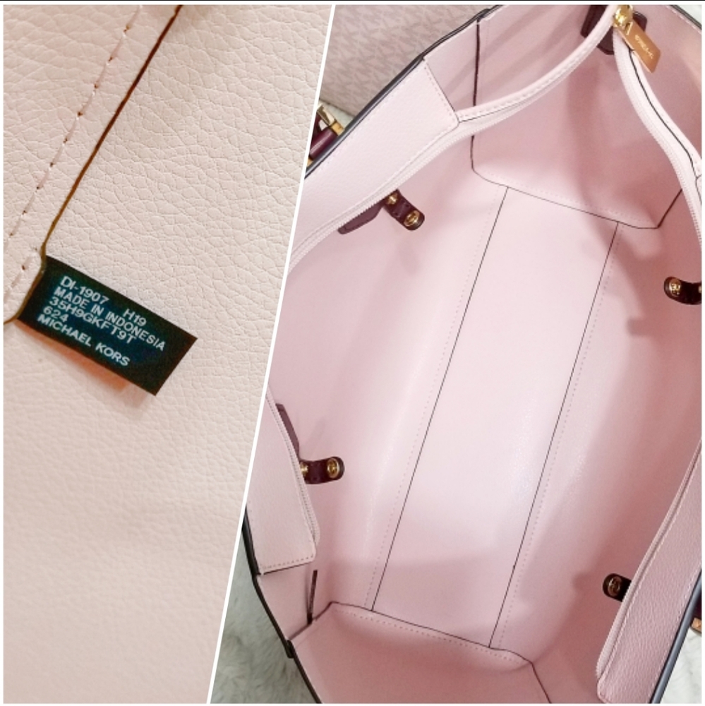 🚫SOLD🚫NWT 3 PC MK LEATHER CARRY ALL BAG SET - Picture 8 of 8
